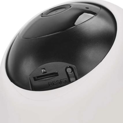 Caméra intérieure pivotante intelligente avec capteur de mouvement GoSmart 5V Wi-Fi Tuya blanche