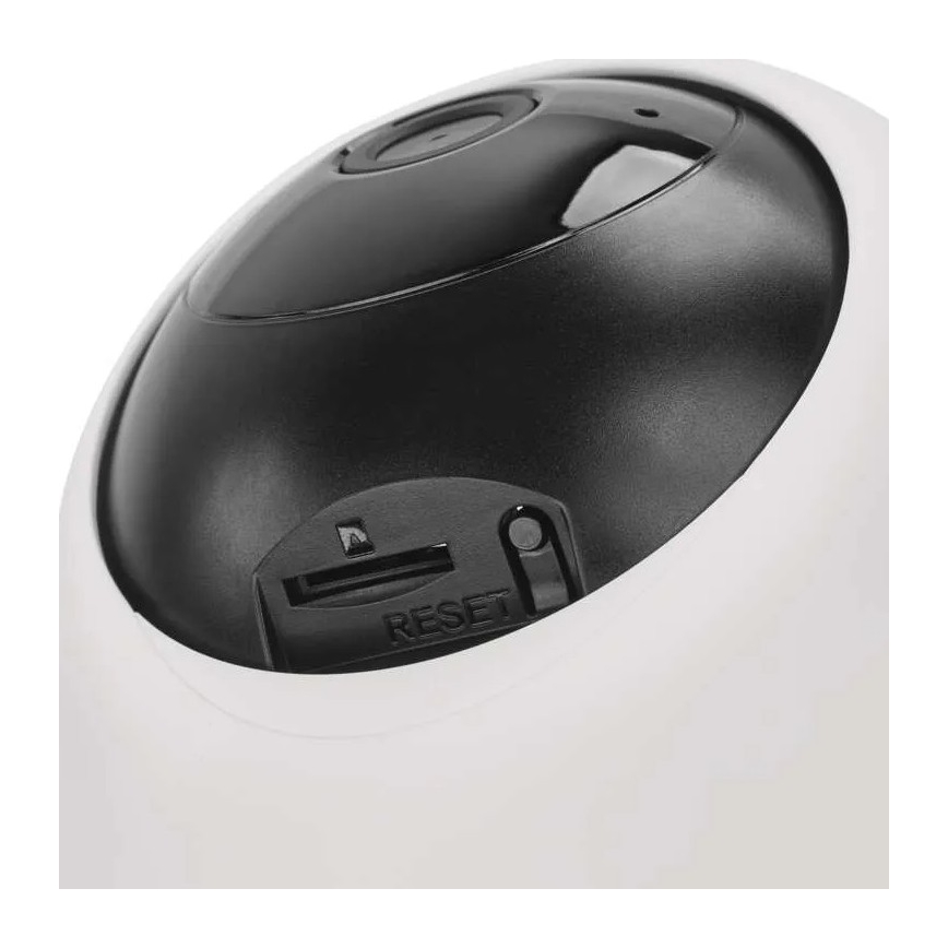 Caméra intérieure pivotante intelligente avec capteur de mouvement GoSmart 5V Wi-Fi Tuya blanche