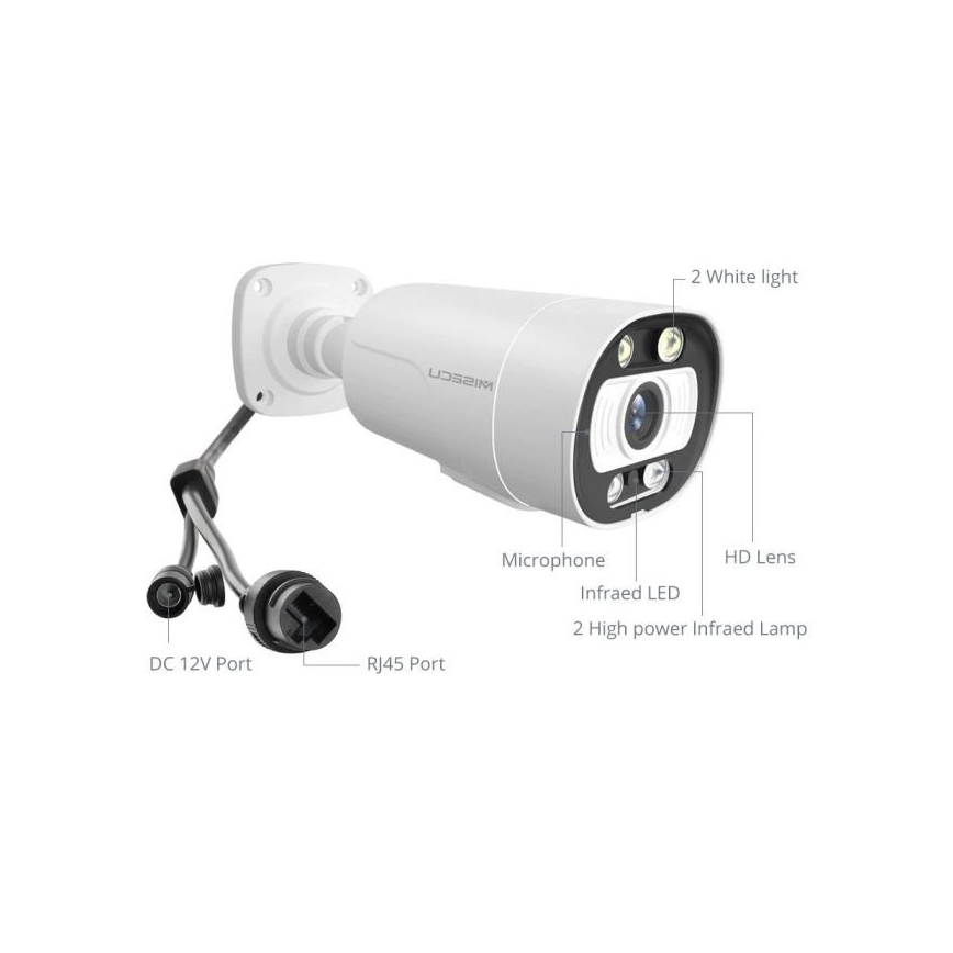 Caméra IP extérieure LED/12V IP66