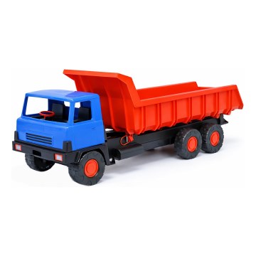 Camion benne 75 cm bleu/rouge