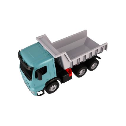 Camion benne Mercedes GIGA TRUCKS 65 cm bleu/gris