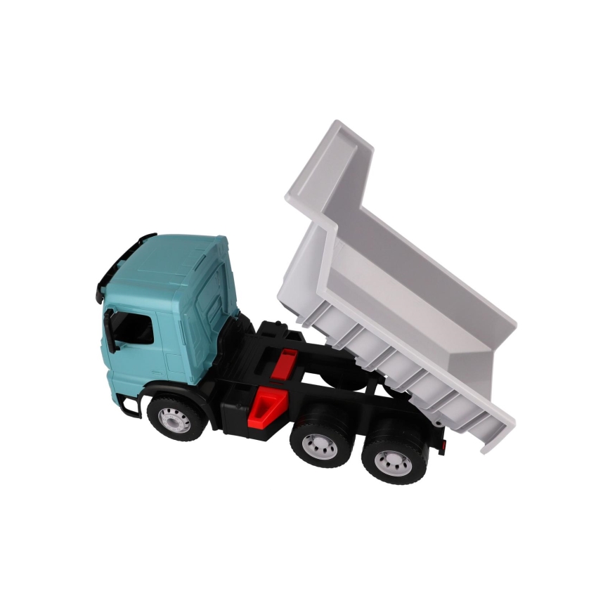 Camion benne Mercedes GIGA TRUCKS 65 cm bleu/gris