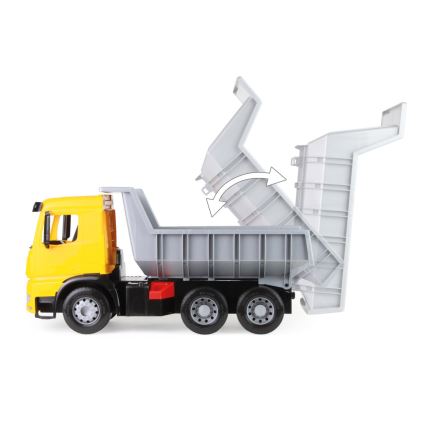 Camion-benne Mercedes GIGA TRUCKS 65 cm jaune/gris