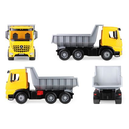 Camion-benne Mercedes GIGA TRUCKS 65 cm jaune/gris