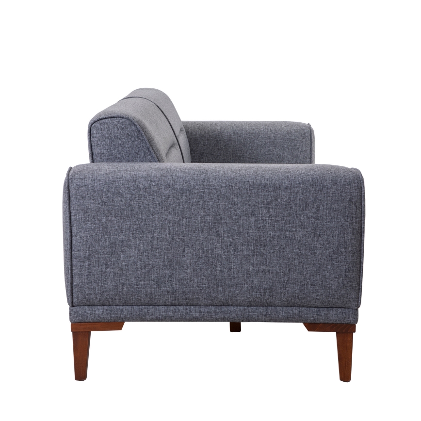 Canapé 2 places DOTY gris foncé