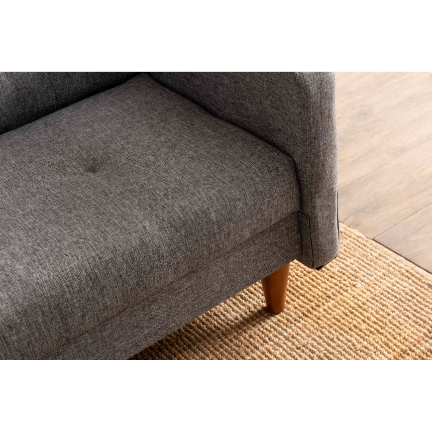 Canapé 2 places NARA gris clair