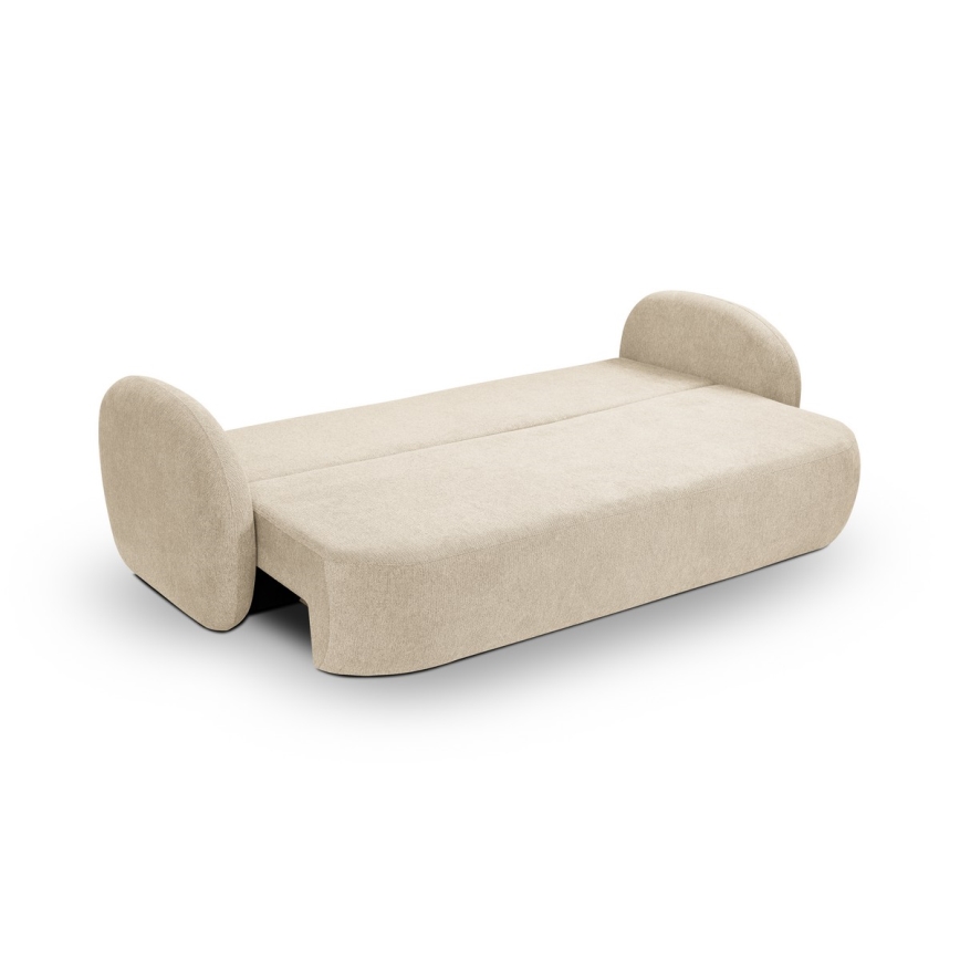 Canapé convertible 3 places OLBIA beige