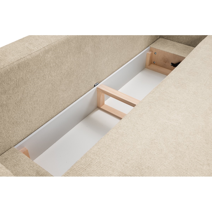 Canapé convertible 3 places OLBIA beige