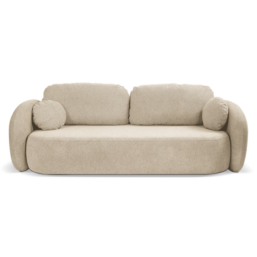 Canapé convertible 3 places OLBIA beige