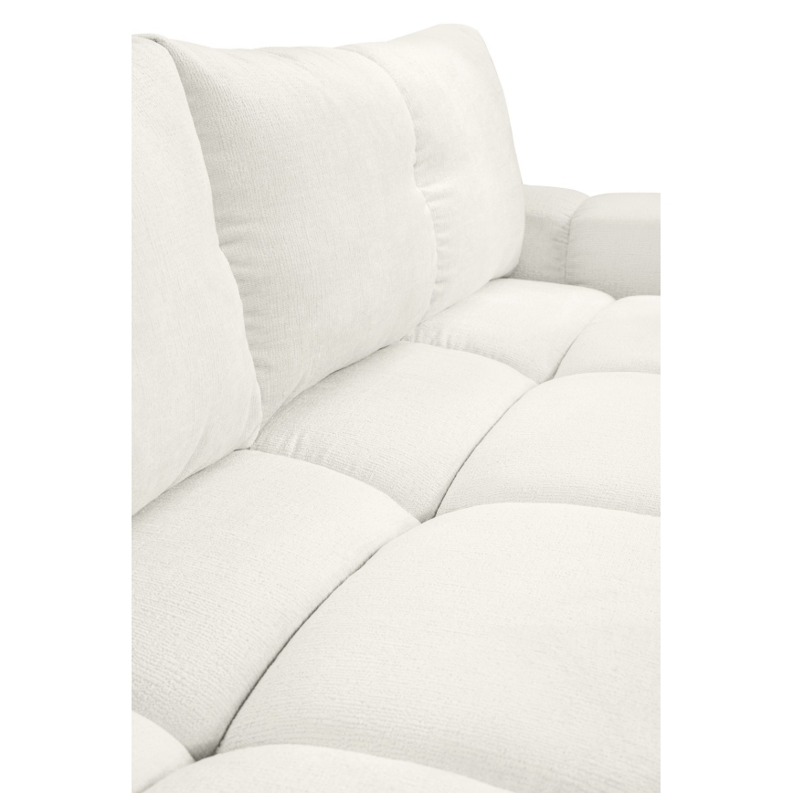 Canapé 3 places convertible rembourré avec coffre de rangement ALMADA beige