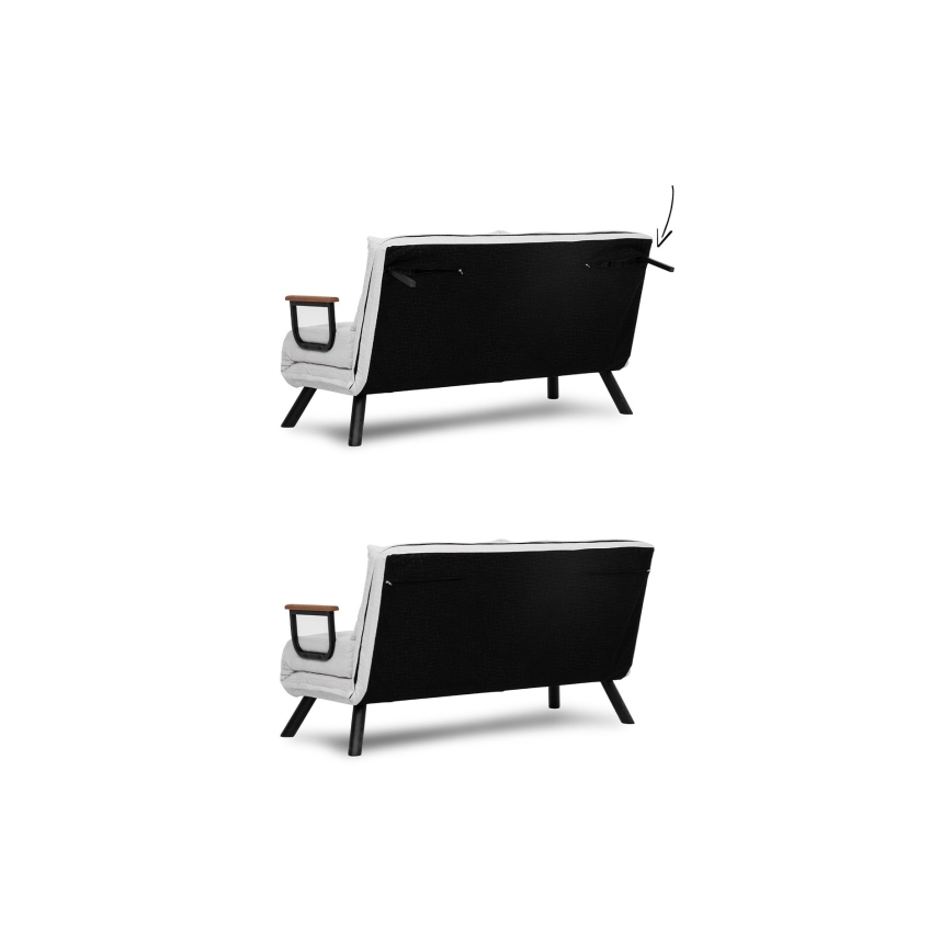 Canapé convertible 2 places QIRA blanc