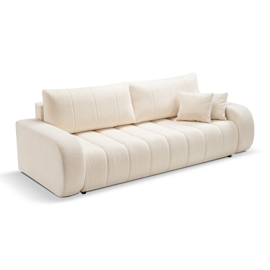 Canapé convertible 3 places DESIO beige