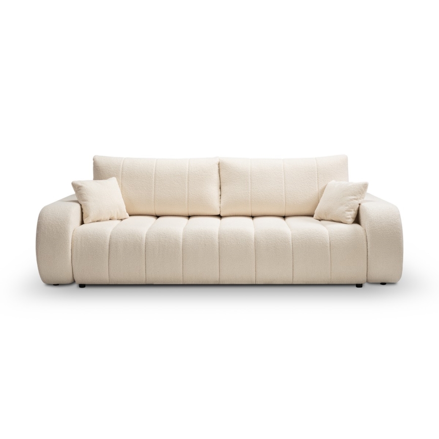 Canapé convertible 3 places DESIO beige