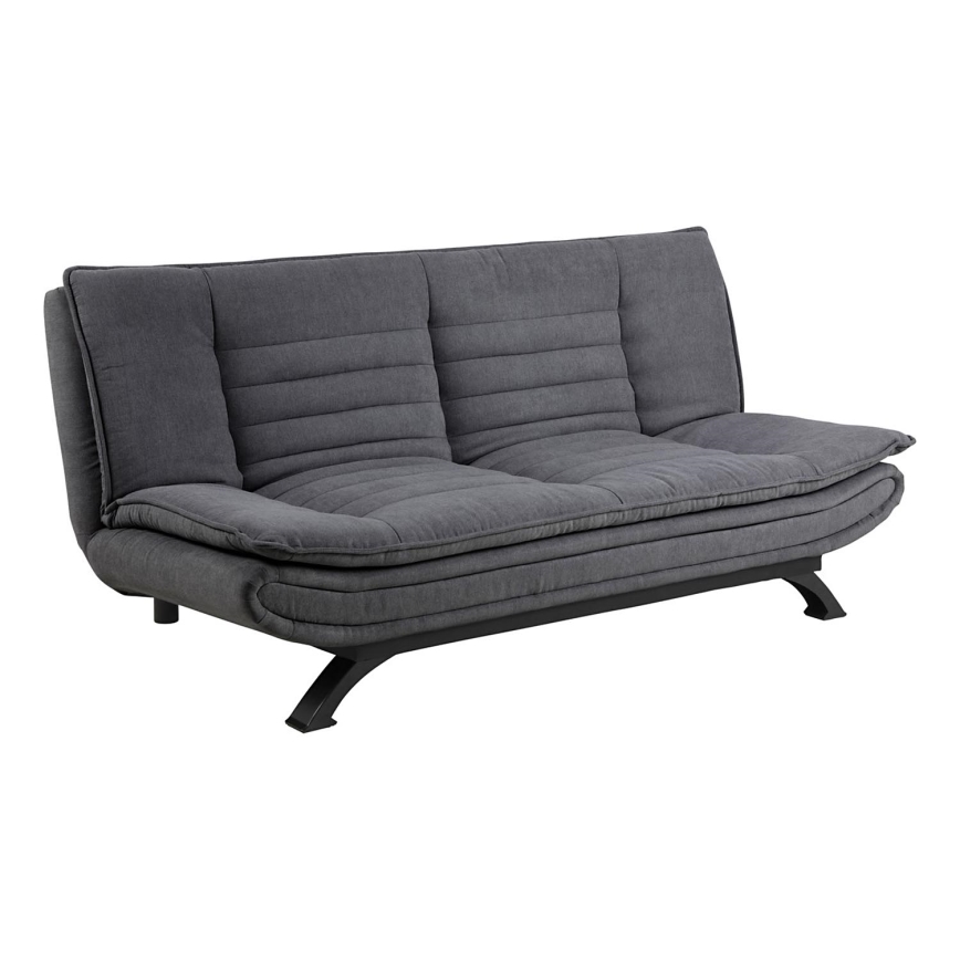 Canapé convertible deux places AIRI gris foncé