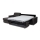 Canapé d'angle convertible en L LEKA gauche marron avec espace de rangement, idéal pour un couchage quotidien