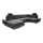 Canapé d'angle convertible en U AVESTA, rembourré avec coffre de rangement, anthracite