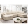 Canapé d'angle convertible en U SERPA avec coffre de rangement, côté droit, beige