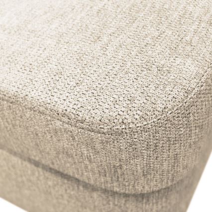 Canapé d'angle convertible en U SERPA avec coffre de rangement, côté droit, beige