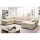 Canapé d'angle convertible en U SERPA avec coffre de rangement intégré — version gauche, beige