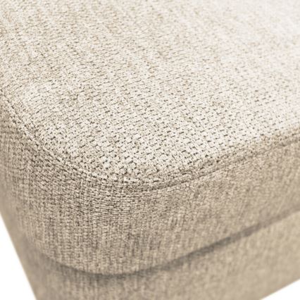 Canapé d'angle convertible en U SERPA avec coffre de rangement intégré — version gauche, beige