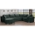 Canapé d'angle convertible en U universel LONDON vert