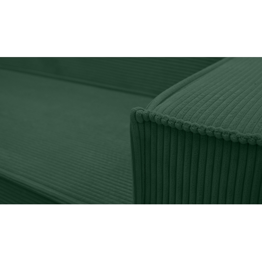 Canapé d'angle convertible en U universel LONDON vert