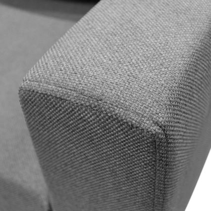 Canapé d'angle universel modulable en U SEYA avec rangement, gris