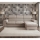 Canapé d'angle réversible convertible en L avec coffre de rangement SALVADA beige