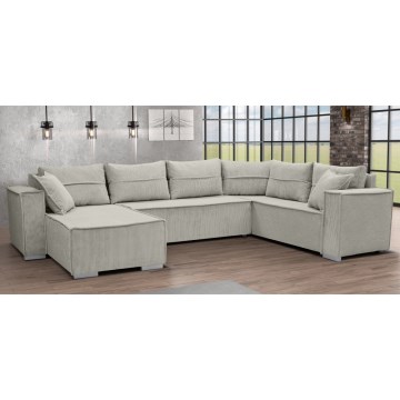 Canapé d'angle réversible convertible en U LONDON beige
