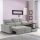 Canapé d'angle réversible et convertible 3 places avec coffre de rangement TRENTO gris clair