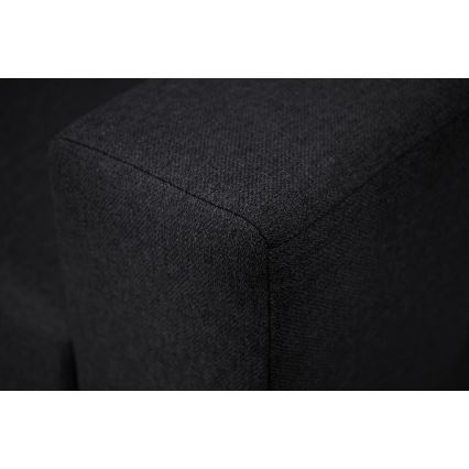 Canapé d'angle universel avec fonction couchage et espace de rangement SEVILLA anthracite