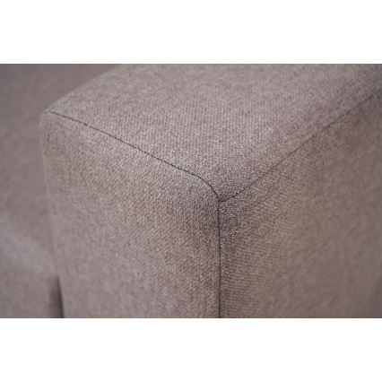 Canapé d'angle universel avec fonction couchage et espace de rangement SEVILLA gris