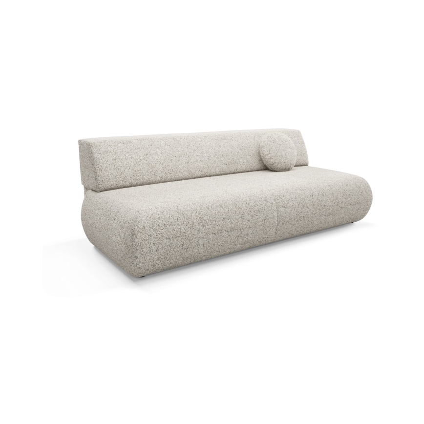Canapé-lit 3 places avec coffre de rangement PRATO, beige