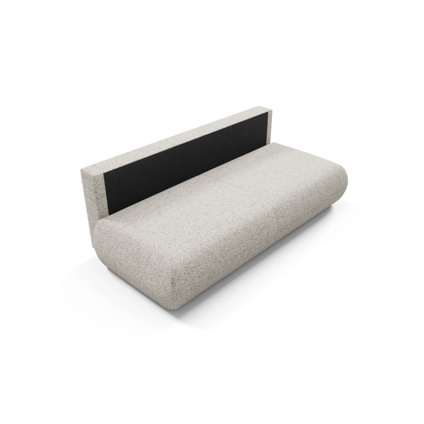 Canapé-lit 3 places avec coffre de rangement PRATO, beige