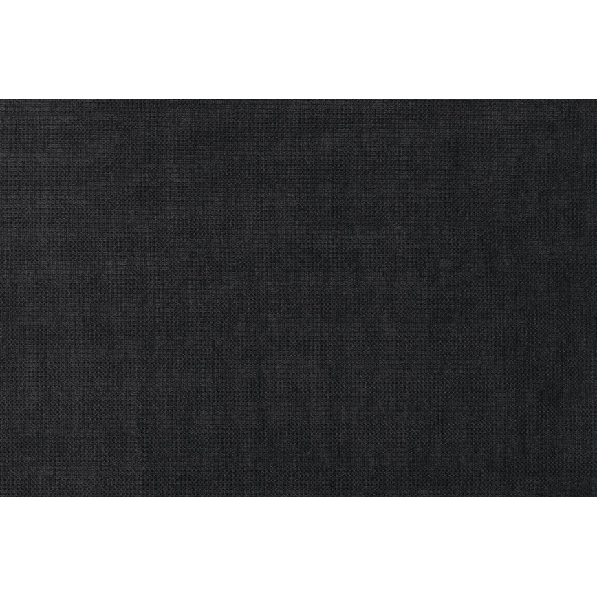 Canapé-lit d'angle avec rangement et pouf PALERMO noir, angle droit