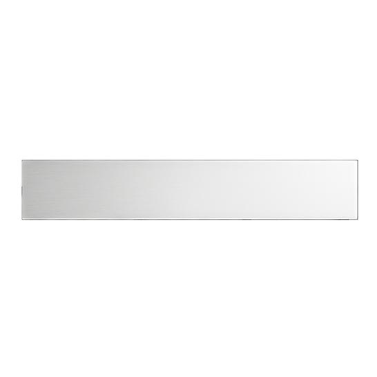 Caniveau d'évacuation 49,5 x 2,3 cm inox/argenté