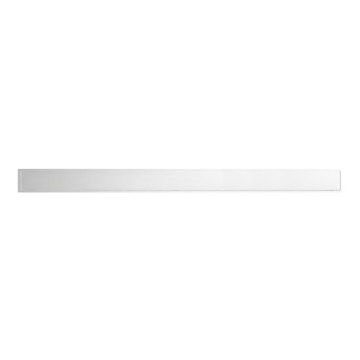 Caniveau d'évacuation 99,5 x 2,3 cm en acier inoxydable, finition argentée