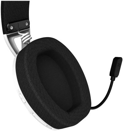Canyon - Casque sans fil avec microphone 400 mAh blanc