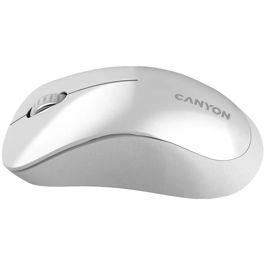 Canyon - Souris optique sans fil avec détecteur Pixart MW 1200 DPI 2xAAA blanc
