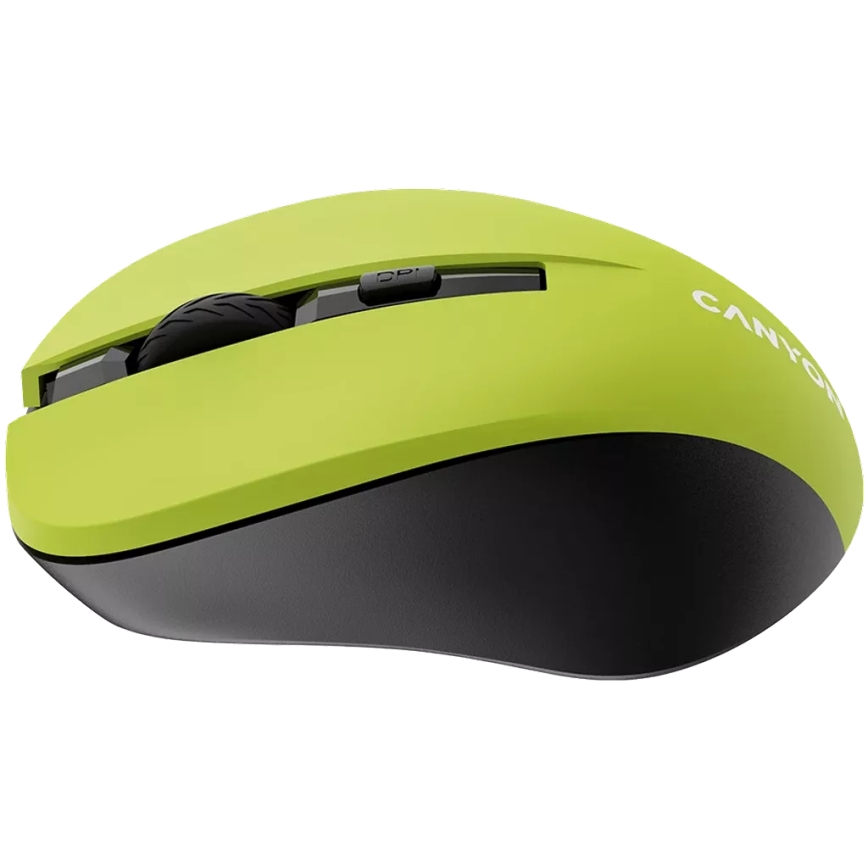 Canyon - Souris sans fil 800/1000/1200 DPI 2xAAA jaune