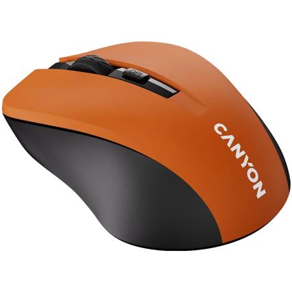 Canyon - Souris sans fil 800/1000/1200 DPI 2xAAA orange