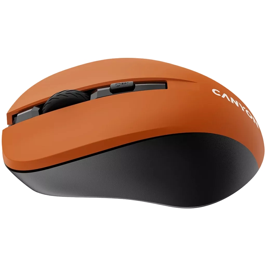 Canyon - Souris sans fil 800/1000/1200 DPI 2xAAA orange