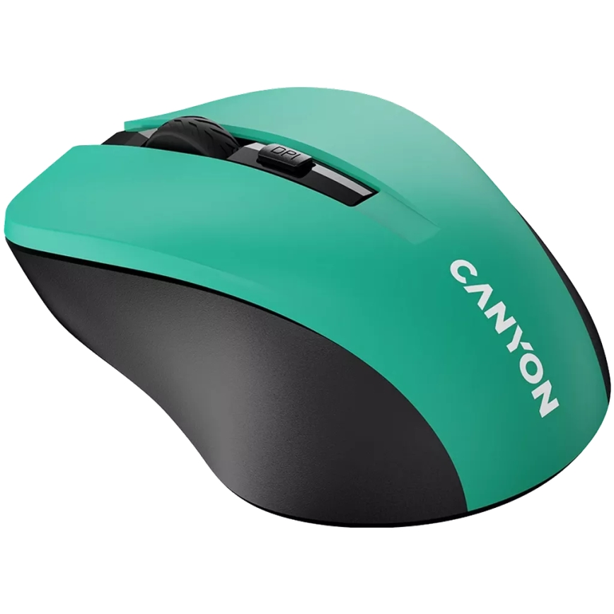 Canyon - Souris sans fil 800/1000/1200 DPI 2xAAA vert