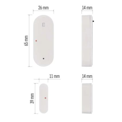Capteur de porte intelligent GoSmart 1xCR2032