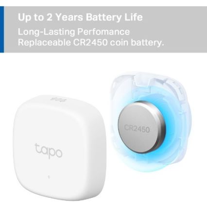 Capteur intelligent de température et d'humidité 1xCR2450