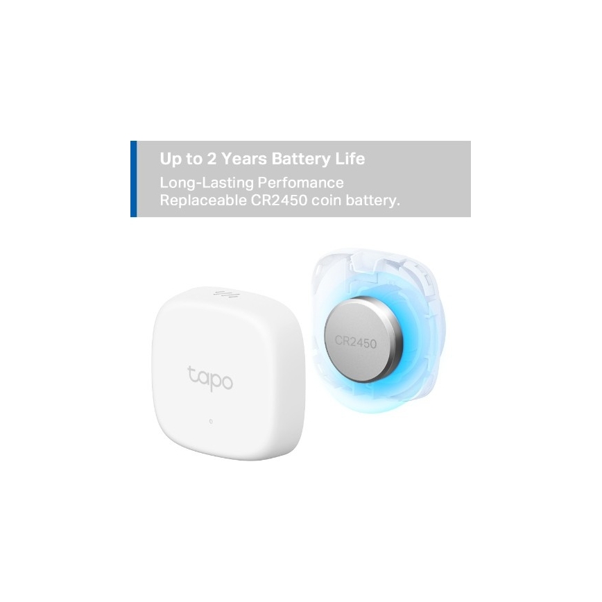 Capteur intelligent de température et d'humidité 1xCR2450