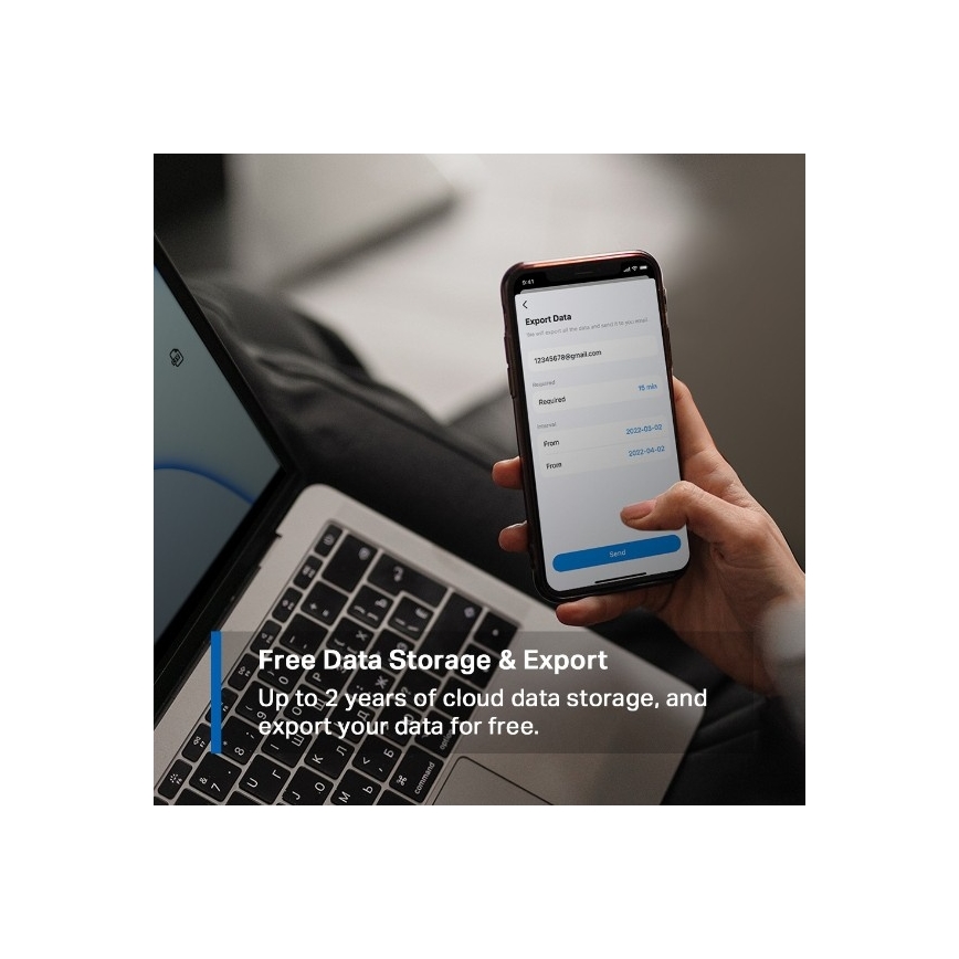 Capteur intelligent de température et d'humidité 1xCR2450