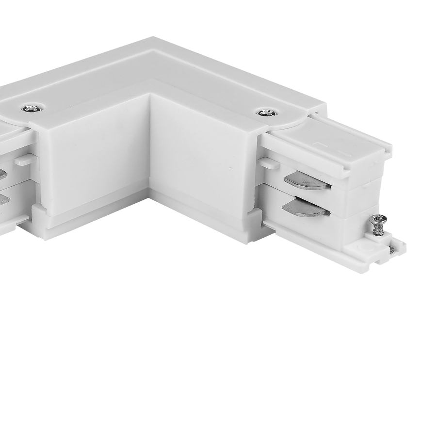 Capuchon d'extrémité de système de rail triphasé TRACER carré blanc
