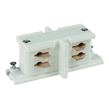 Capuchon d'extrémité de système de rail triphasé TRACER droit blanc