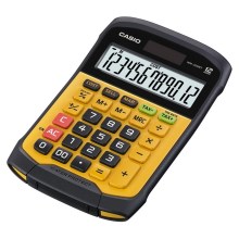 Casio - Calculatrice de bureau étanche 1xCR2032 IP54 noire/orange